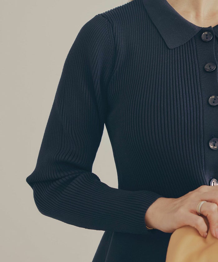 手洗い可 レディース ミモレ 大人 上品 長袖 きれいめ オフィス 秋冬 春 かわいい ジョイントスペース