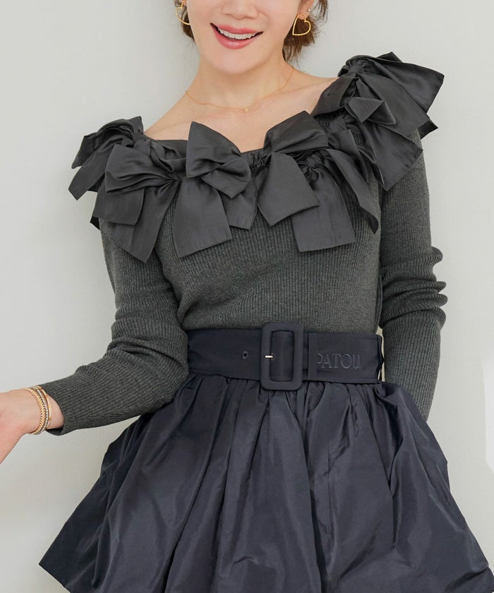 新色追加 手洗い可 レディース 長袖 秋冬春 長袖 大人可愛い 上品 きれいめ フェミニン ジョイントスペース