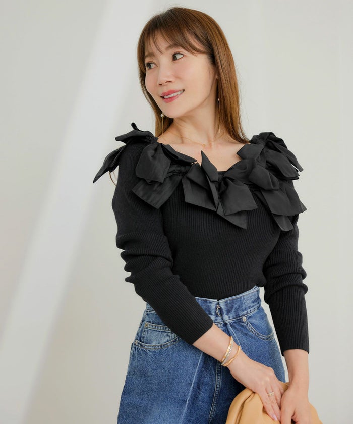 新色追加 手洗い可 レディース 長袖 秋冬春 長袖 大人可愛い 上品 きれいめ フェミニン ジョイントスペース