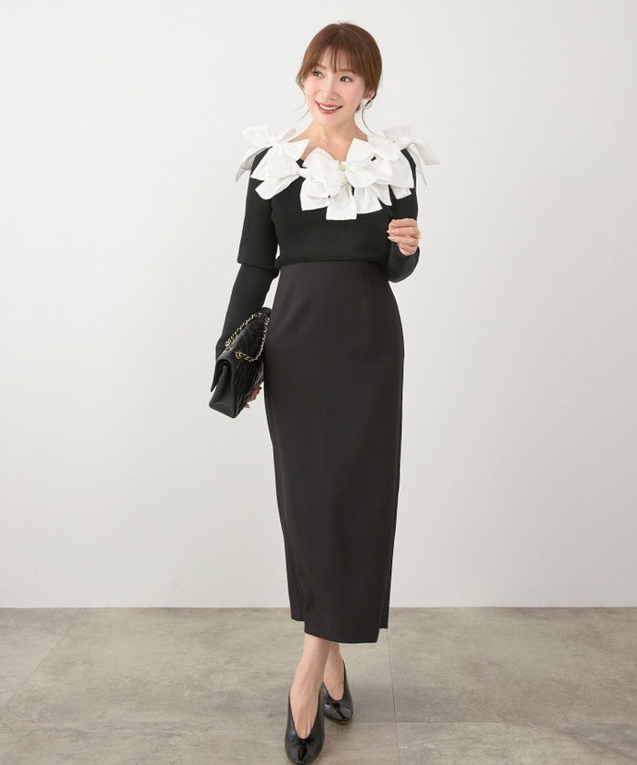 新色追加 手洗い可 レディース 長袖 秋冬春 長袖 大人可愛い 上品 きれいめ フェミニン ジョイントスペース