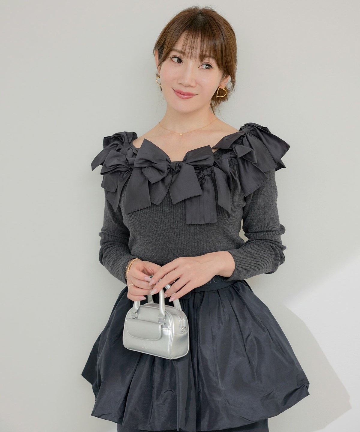 新色追加 手洗い可 レディース 長袖 秋冬春 長袖 大人可愛い 上品 きれいめ フェミニン ジョイントスペース