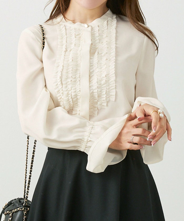 手洗い可 長袖 大人カジュアル オフィス きれいめ 上品 フェニミン 大人可愛い ジョイントスペース