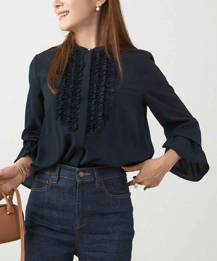 手洗い可 長袖 大人カジュアル オフィス きれいめ 上品 フェニミン 大人可愛い ジョイントスペース