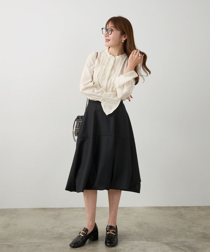 手洗い可 長袖 大人カジュアル オフィス きれいめ 上品 フェニミン 大人可愛い ジョイントスペース