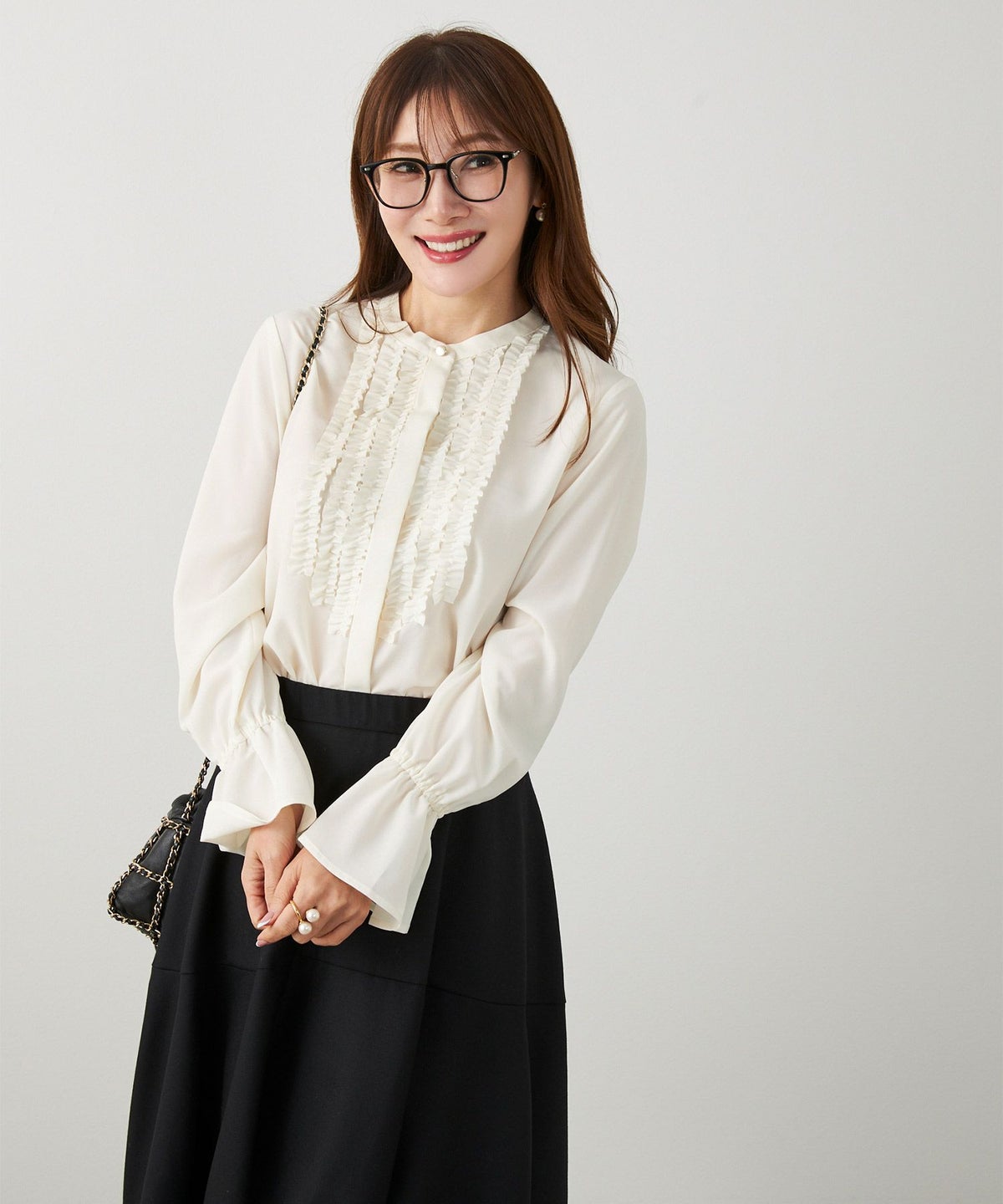 手洗い可 長袖 大人カジュアル オフィス きれいめ 上品 フェニミン 大人可愛い ジョイントスペース