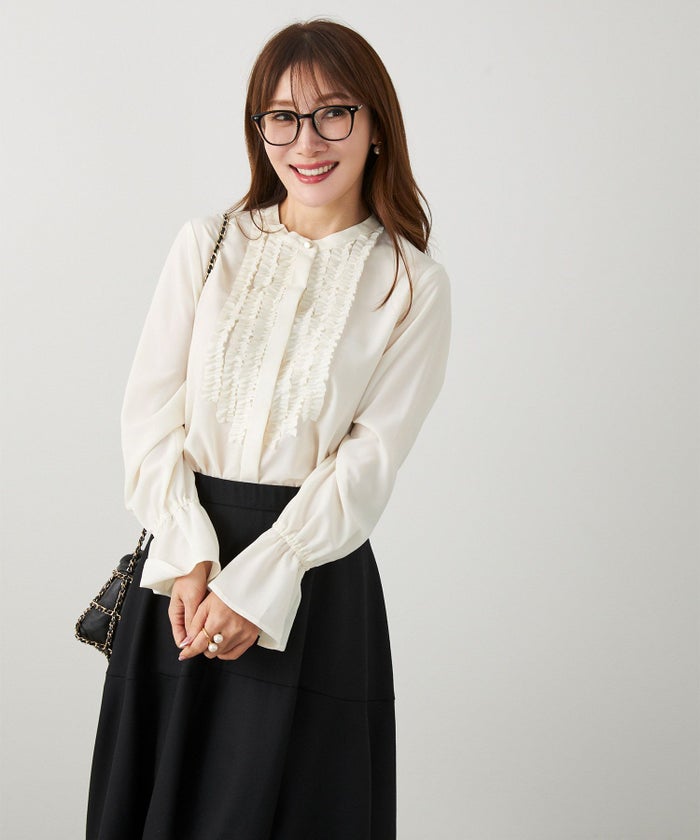 手洗い可 長袖 大人カジュアル オフィス きれいめ 上品 フェニミン 大人可愛い ジョイントスペース