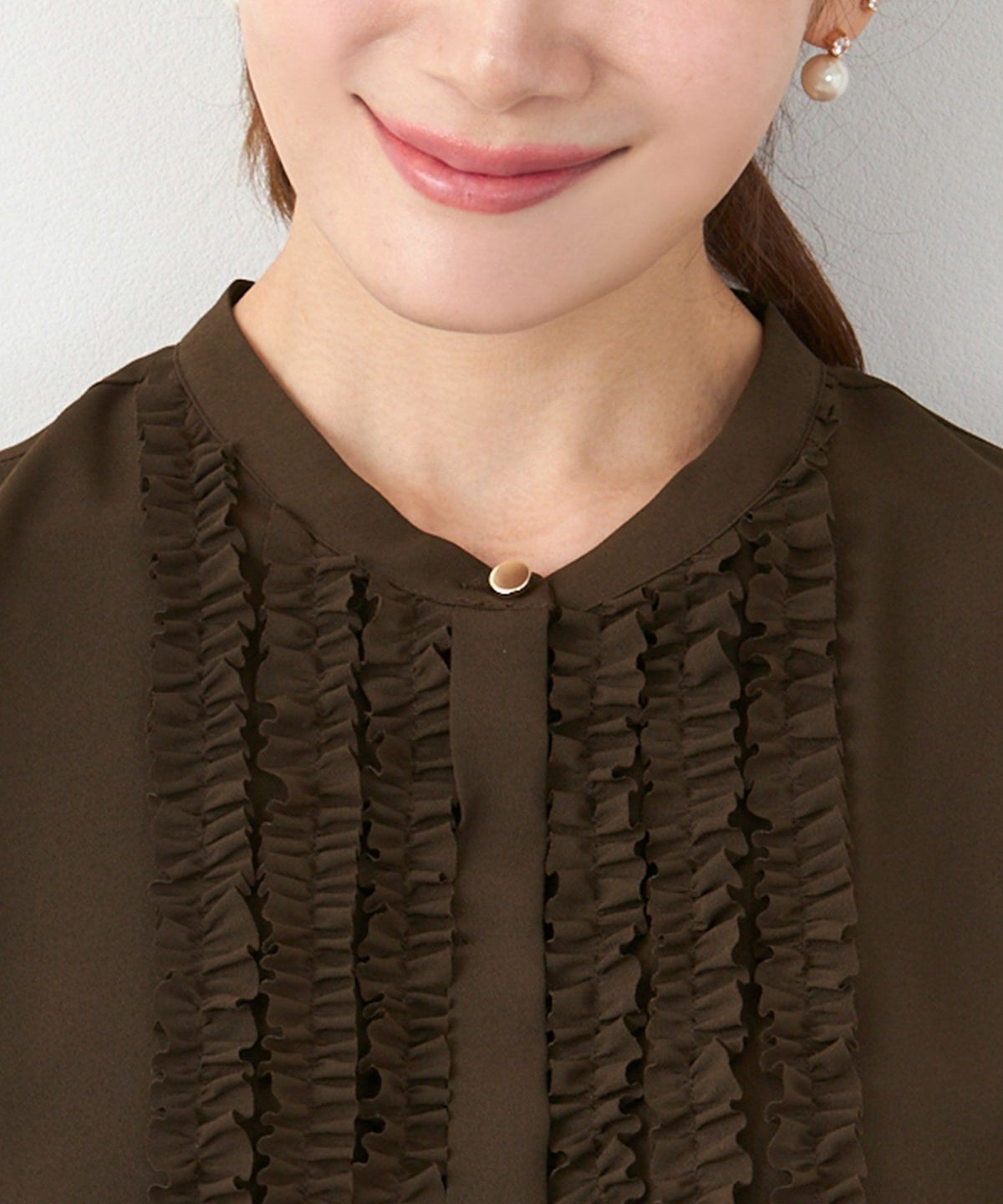 手洗い可 長袖 大人カジュアル オフィス きれいめ 上品 フェニミン 大人可愛い ジョイントスペース