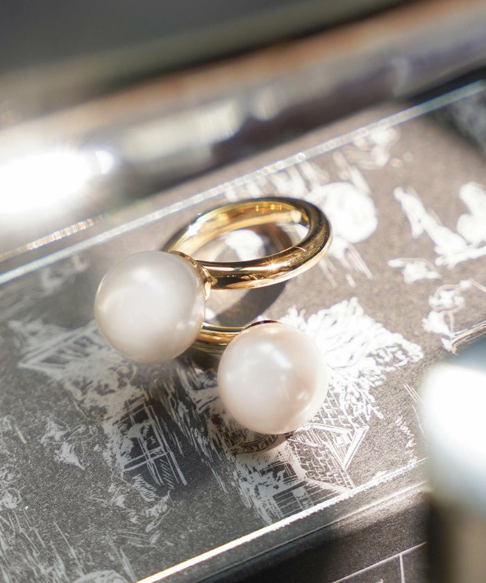 ツイスト ボリューム パール リング Twist Volume Pearl Ring