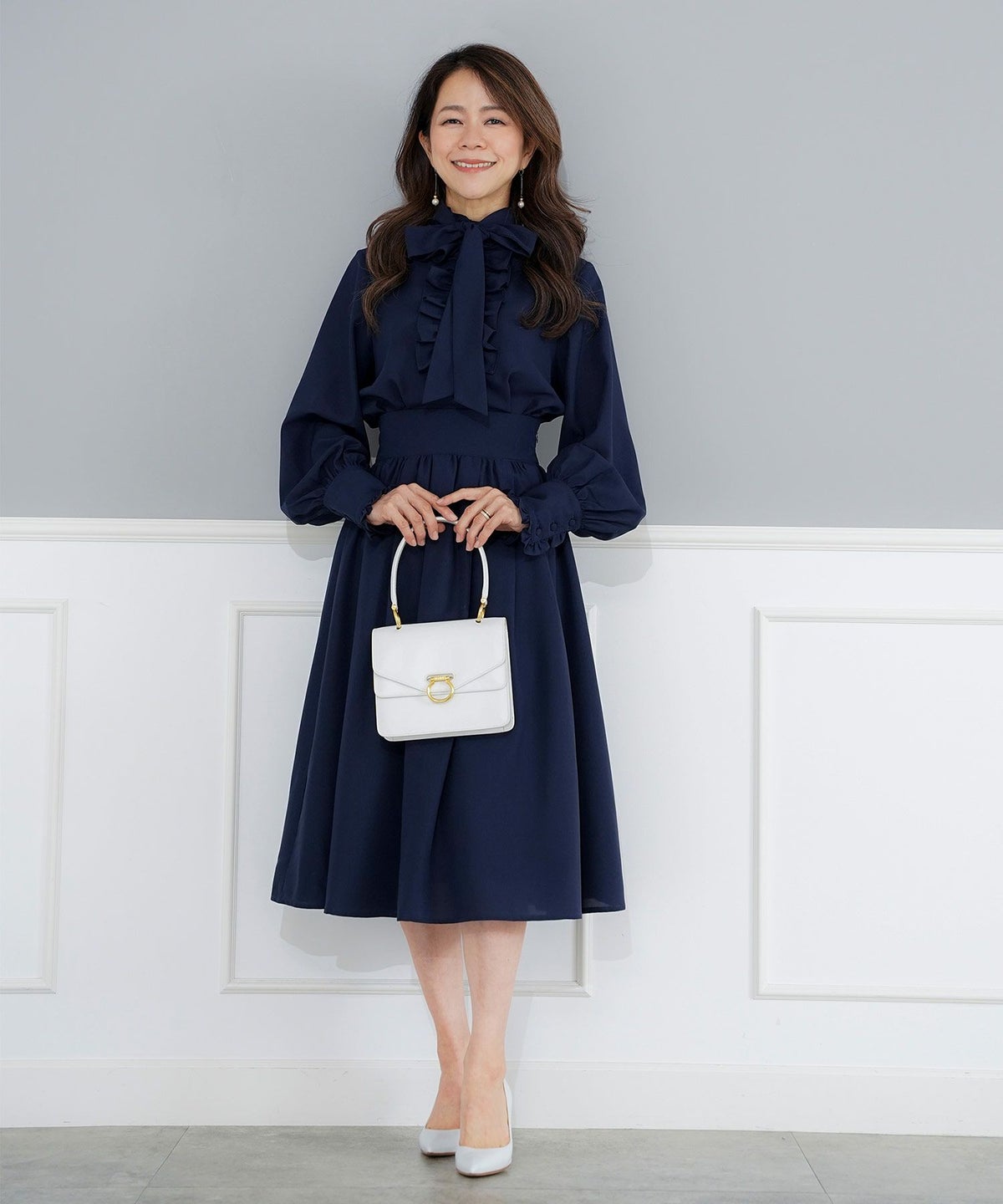 手洗い可 ボトムス レディース ドット 無地 上品 きれいめ オケージョン シンプル エレガント ジョイントスペース