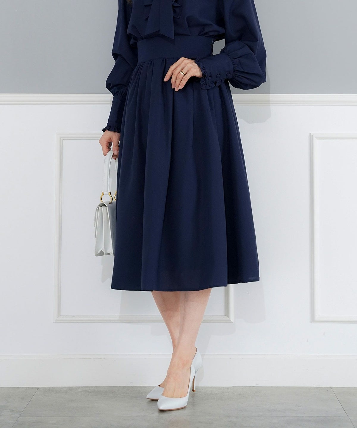 手洗い可 ボトムス レディース ドット 無地 上品 きれいめ オケージョン シンプル エレガント ジョイントスペース