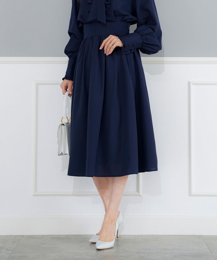 手洗い可 ボトムス レディース ドット 無地 上品 きれいめ オケージョン シンプル エレガント ジョイントスペース