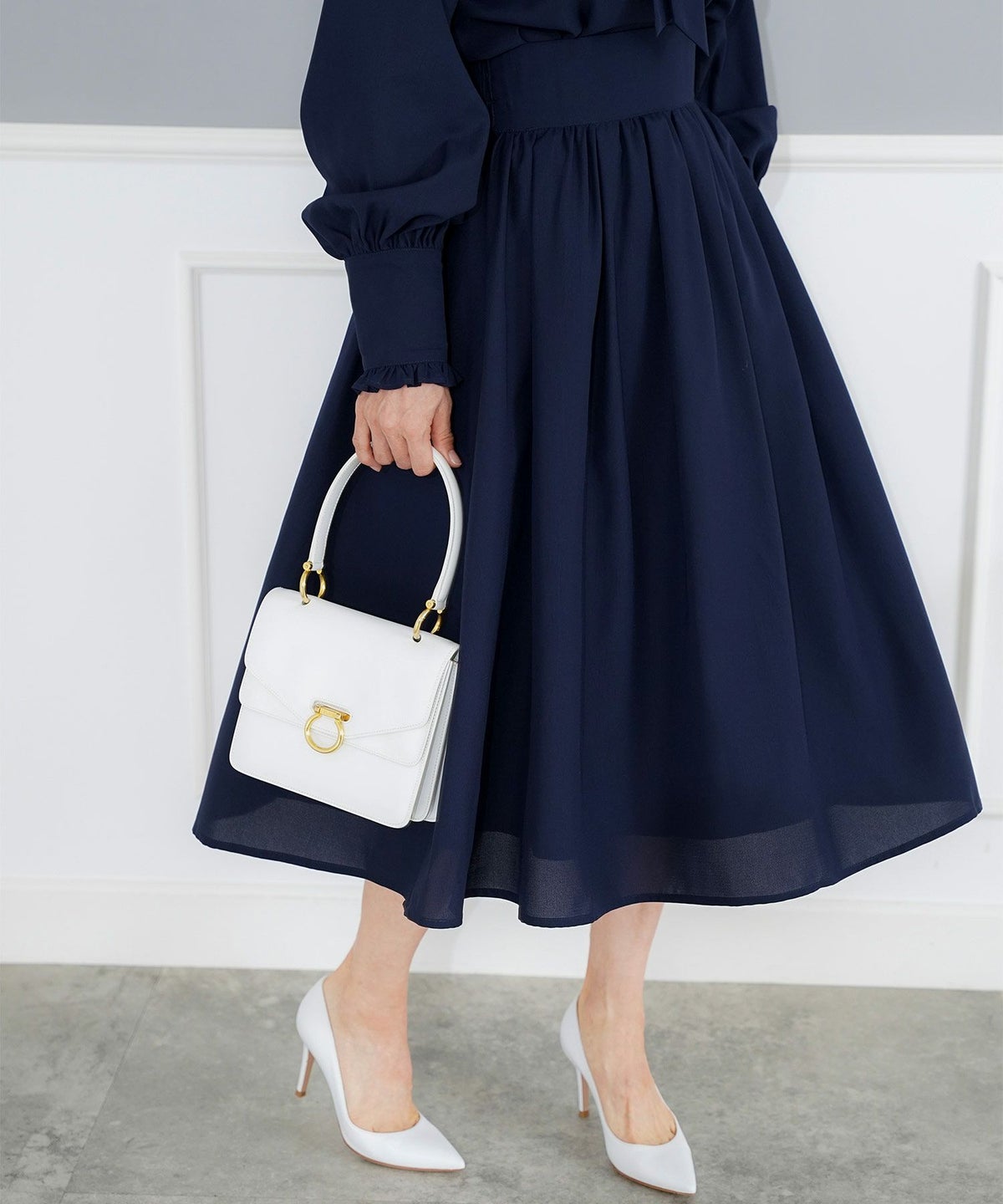 手洗い可 ボトムス レディース ドット 無地 上品 きれいめ オケージョン シンプル エレガント ジョイントスペース