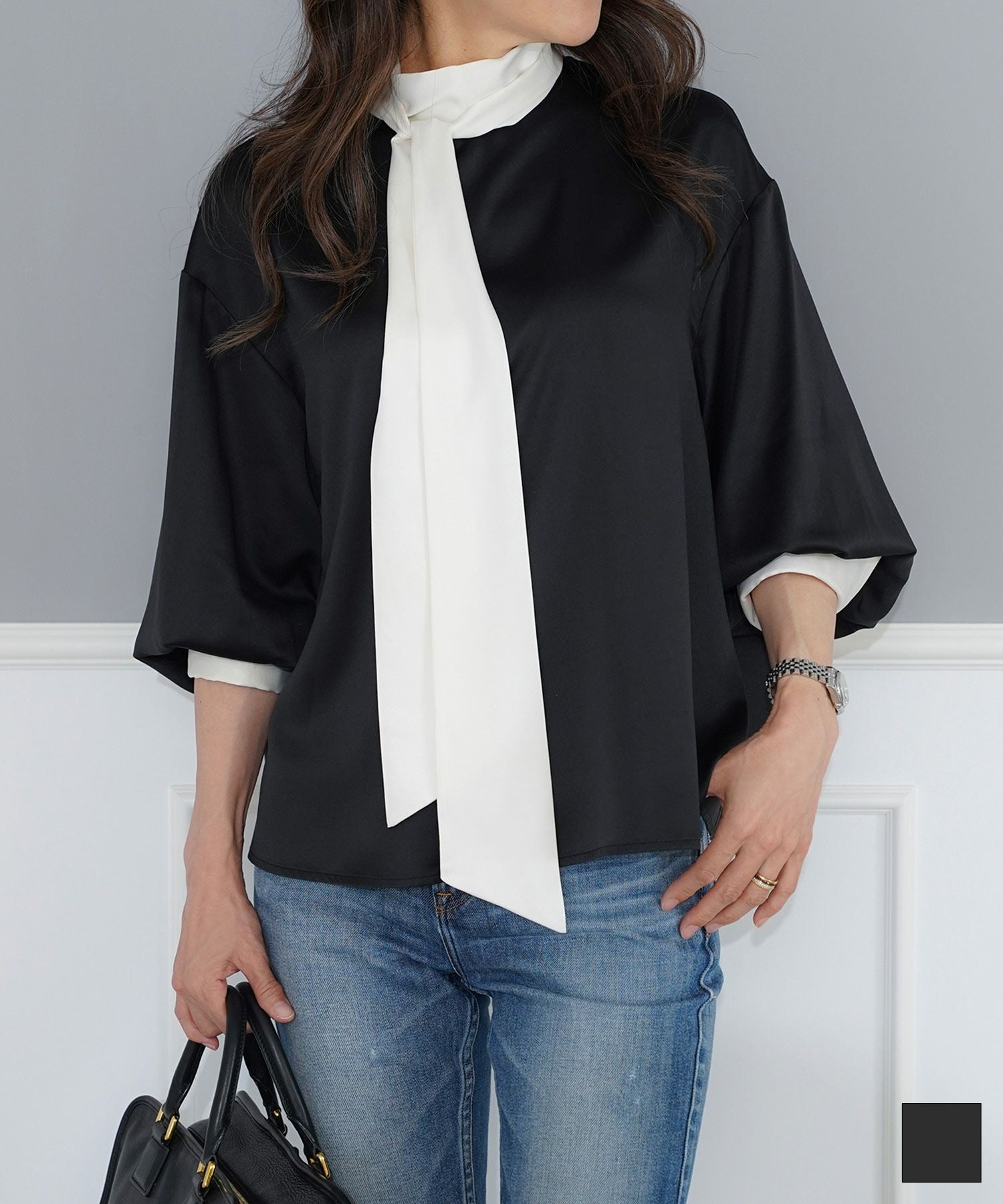 ボウタイ ブラウス Joint Space×kozuesakurada