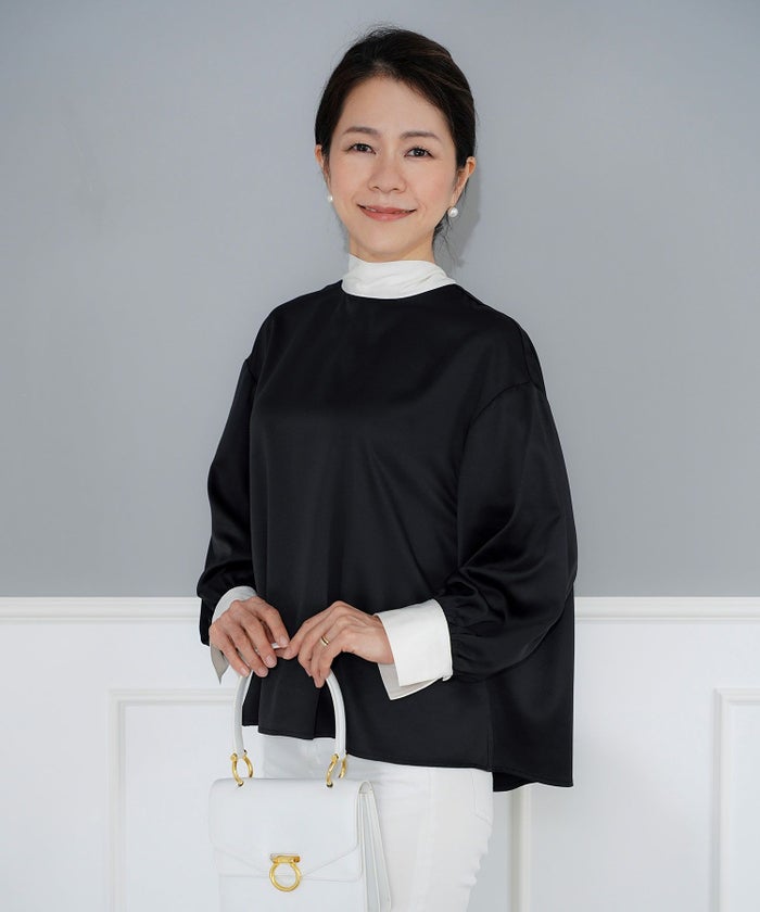 手洗い可 トップス レディース 上品 きれいめ オケージョン シンプル エレガント ジョイントスペース