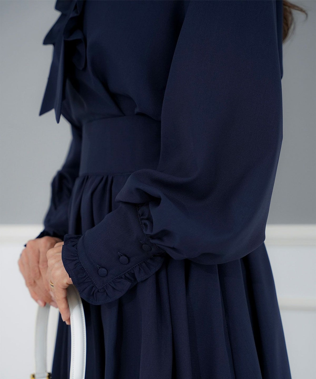 手洗い可 トップス レディース ドット 無地 上品 きれいめ オケージョン シンプル エレガント フリー ジョイントスペース