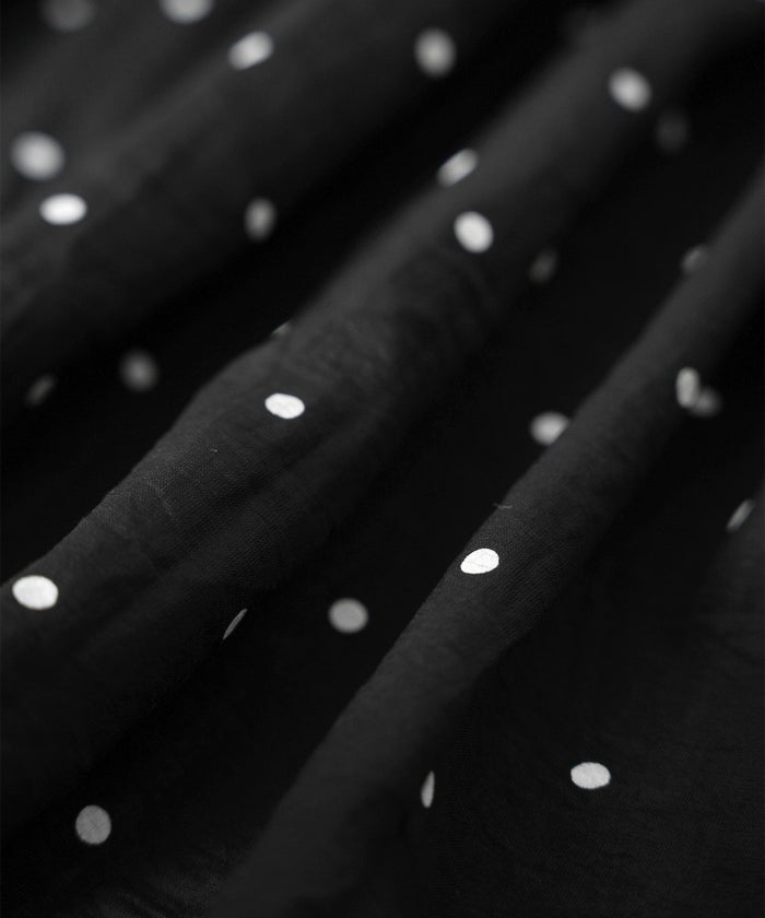 手洗い可 トップス レディース ドット 無地 上品 きれいめ オケージョン シンプル エレガント フリー ジョイントスペース