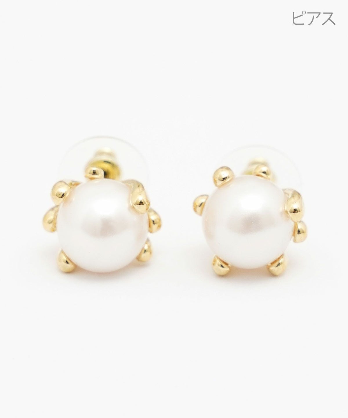 クラウン フラワー ピアス イヤリング Crown Flower Pierce Earring 真鍮 チタンポスト プラパール クラウン フラワー ピアス イヤリング Crown Flower Pierce Earring （Liala）