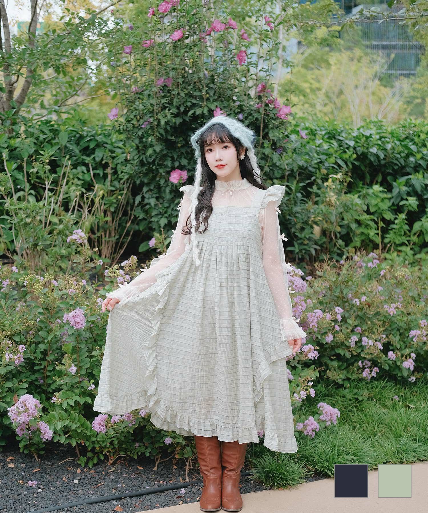 スカラップ フリル アシメ ワンピース callop Ruffle Asymmetric Dress