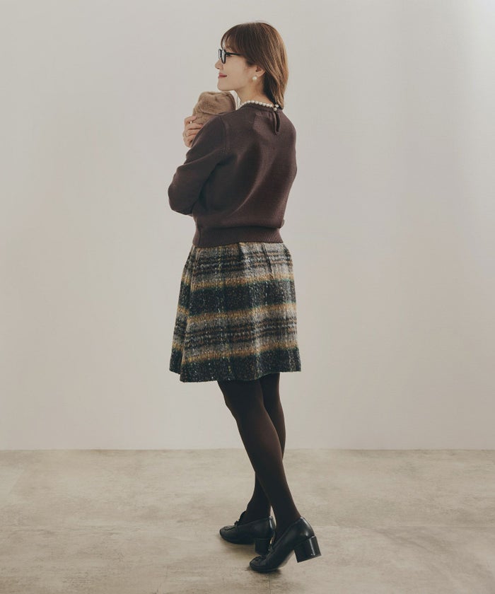 手洗い可 レディース 長袖 秋冬春 大人可愛い 上品 きれいめ オフィス 大人カジュアル フェミニン ジョイントスペース