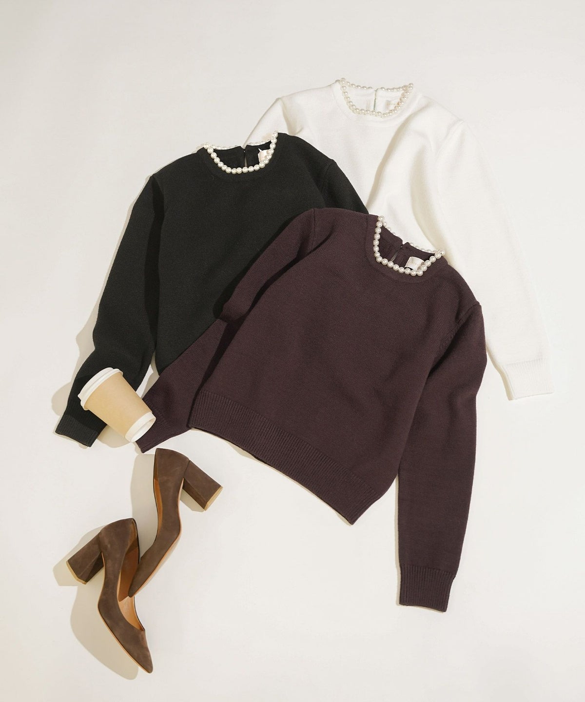 手洗い可 レディース 長袖 秋冬春 大人可愛い 上品 きれいめ オフィス 大人カジュアル フェミニン ジョイントスペース