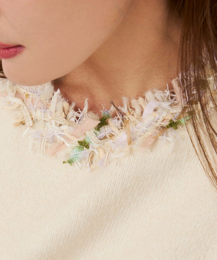 手洗い可 レディース 長袖 秋冬 長袖 大人可愛い 上品 きれいめ 大人カジュアル フェミニン ジョイントスペース