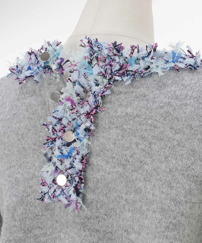 手洗い可 レディース 長袖 秋冬 長袖 大人可愛い 上品 きれいめ 大人カジュアル フェミニン ジョイントスペース