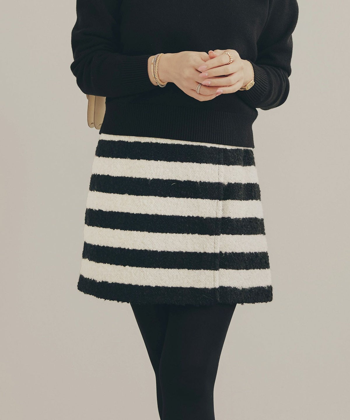 手洗い可 レディース 秋冬 大人可愛い 上品 きれいめ 大人カジュアル フェミニン ミニ丈 ジョイントスペース