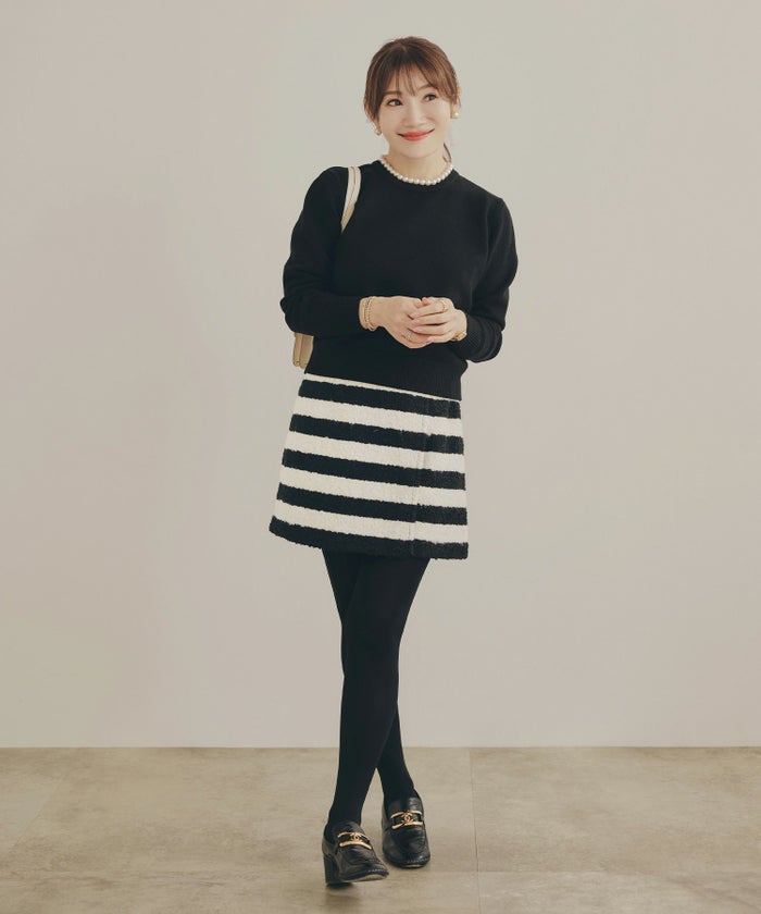 手洗い可 レディース 秋冬 大人可愛い 上品 きれいめ 大人カジュアル フェミニン ミニ丈 ジョイントスペース