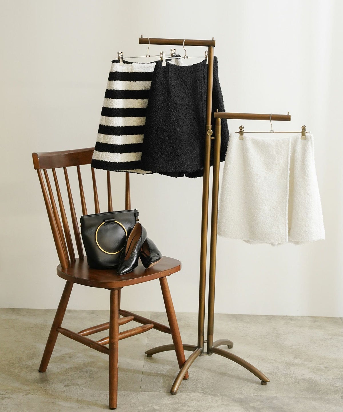 手洗い可 レディース 秋冬 大人可愛い 上品 きれいめ 大人カジュアル フェミニン ミニ丈 ジョイントスペース