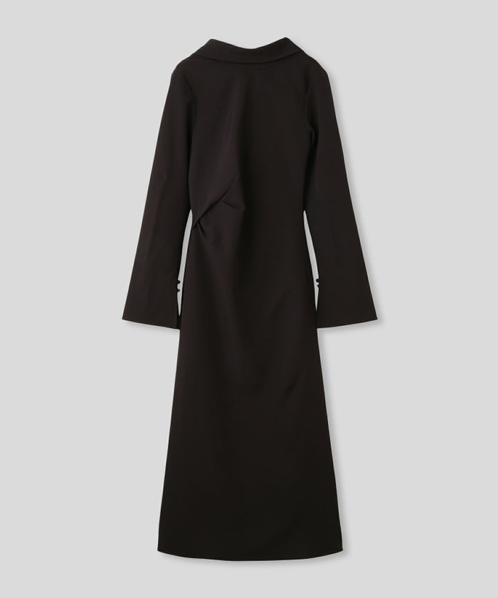 結婚式 フォーマル ディナー バックオープン パーティードレス 二次会 前撮り モード Iライン タイト 韓国風 綺麗め 細見え カジュアル KINO THE KEI