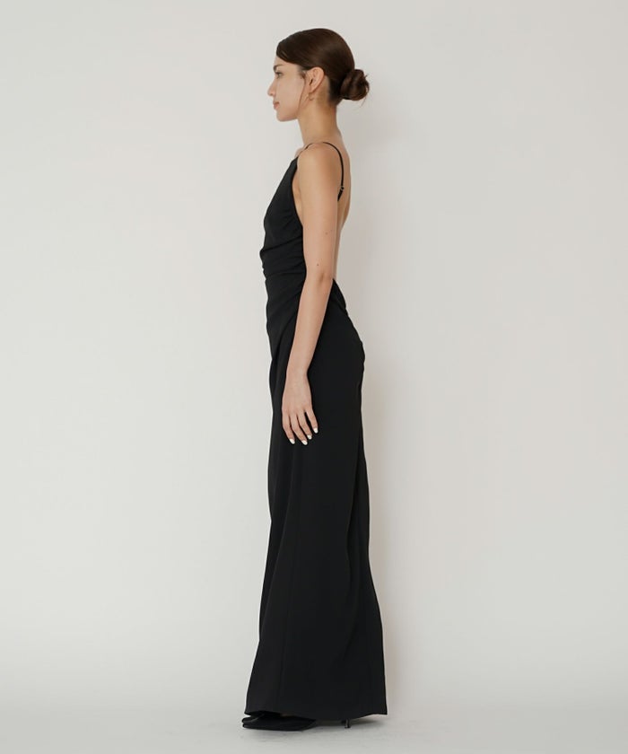 フィットネス バックオープンワンピ 海外 ロング丈 リゾートワンピ パーティ ディナー タイトワンピース 韓国風 綺麗め 細見え カジュアル KINO THE KEI