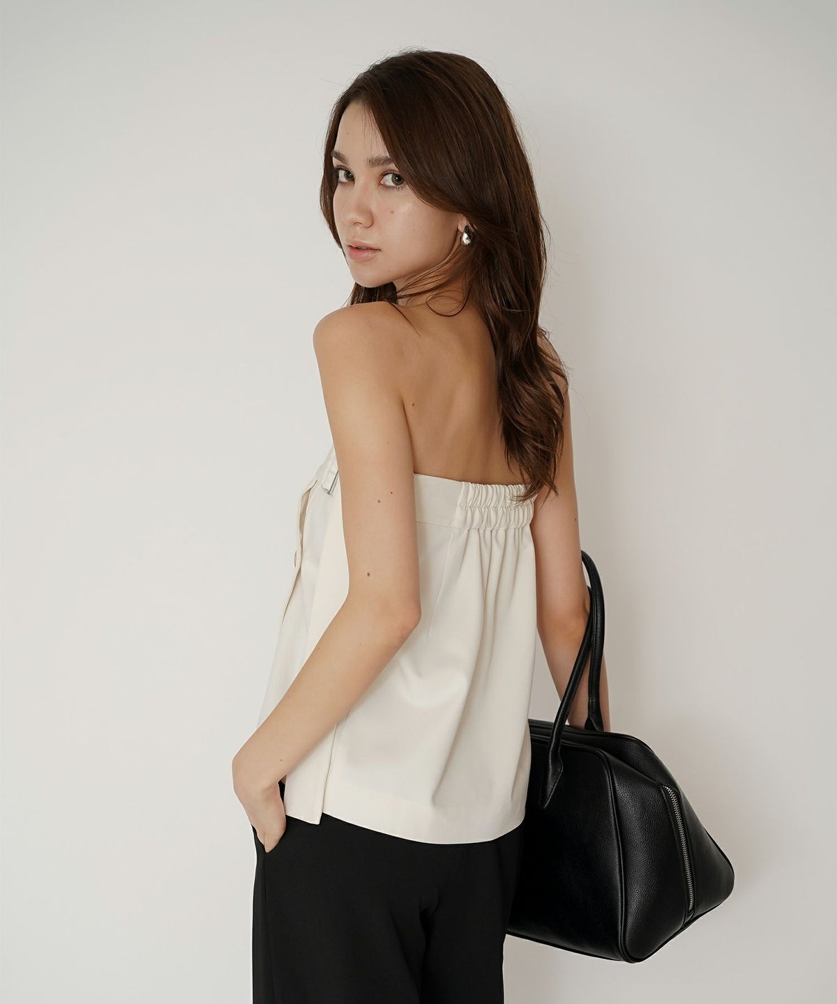 ミニスカート ショート丈 ミニボトム ウエストゴム 台形 タイトスカート 制服 韓国風 綺麗め 細見え カジュアル KINO THE KEI