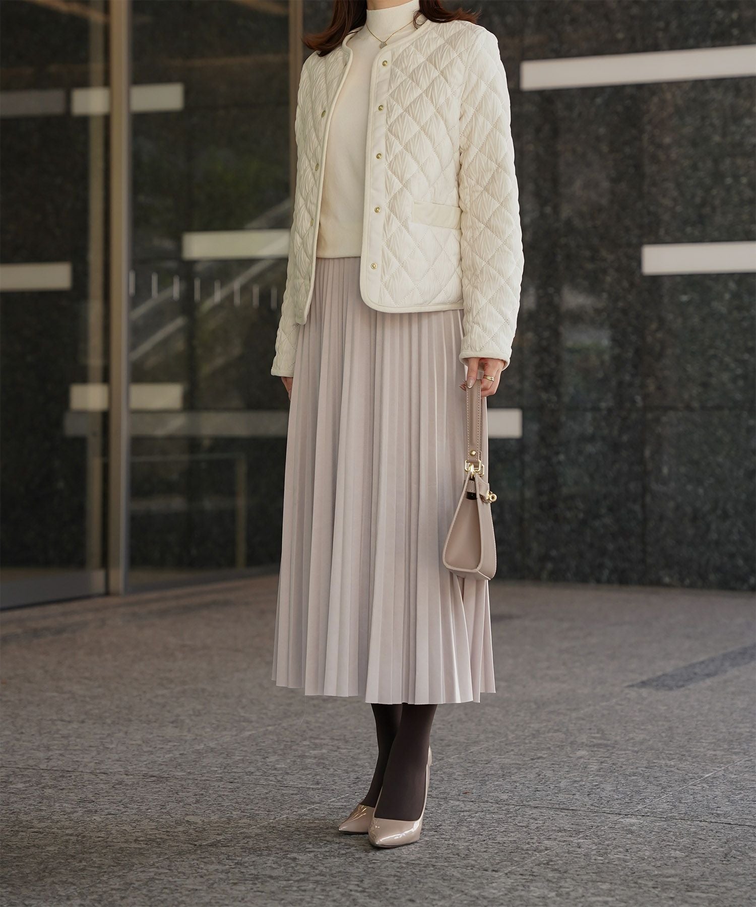 キルティング ベロア ジャケット HUIT 全3色｜hit281-0278【1