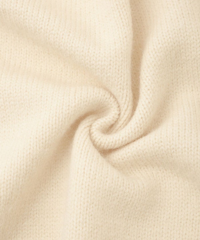 ショール風 ニット カーディガン 五分袖 ショール 羽織り きれいめ 洗える アイボリー/グレー/M