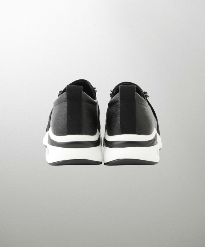 ビジュー バックル シューズ スニーカー シューズ スリッポン ビジュー バックル 歩きやすい クッション ホワイト ブラック S M L LL