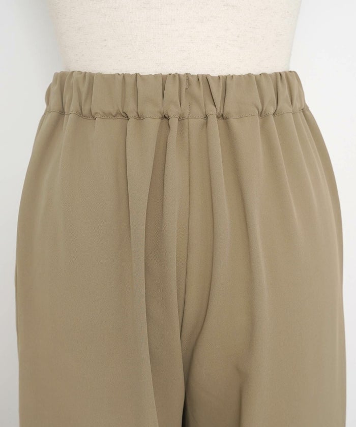 手洗い可 ボトムス パンツ ワイドパンツ センタープレス 上品 エレガント ジョイントスペース