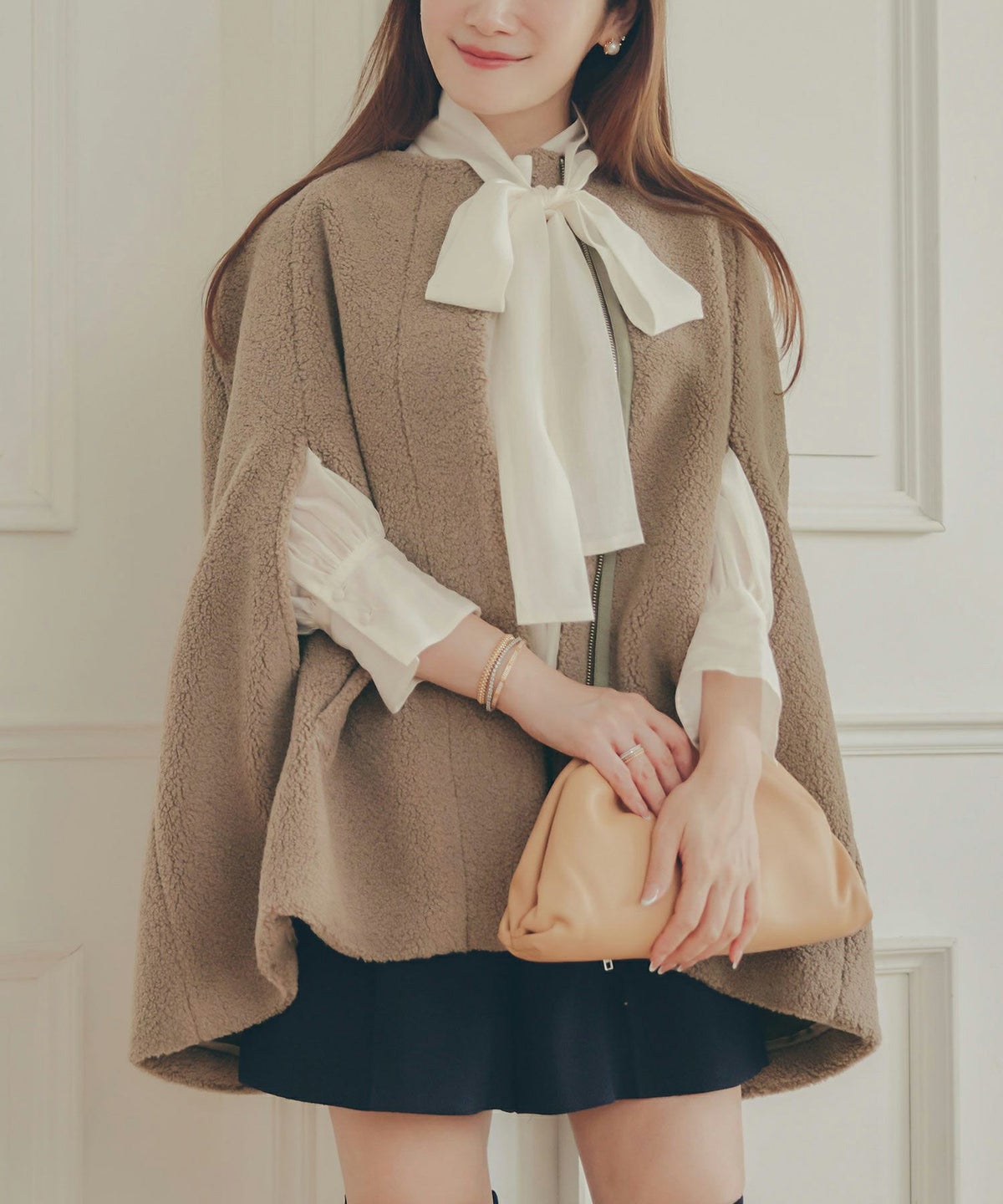 レディース アウター 秋冬 大人可愛い 上品 きれいめ 大人カジュアル フェミニン ジョイントスペース