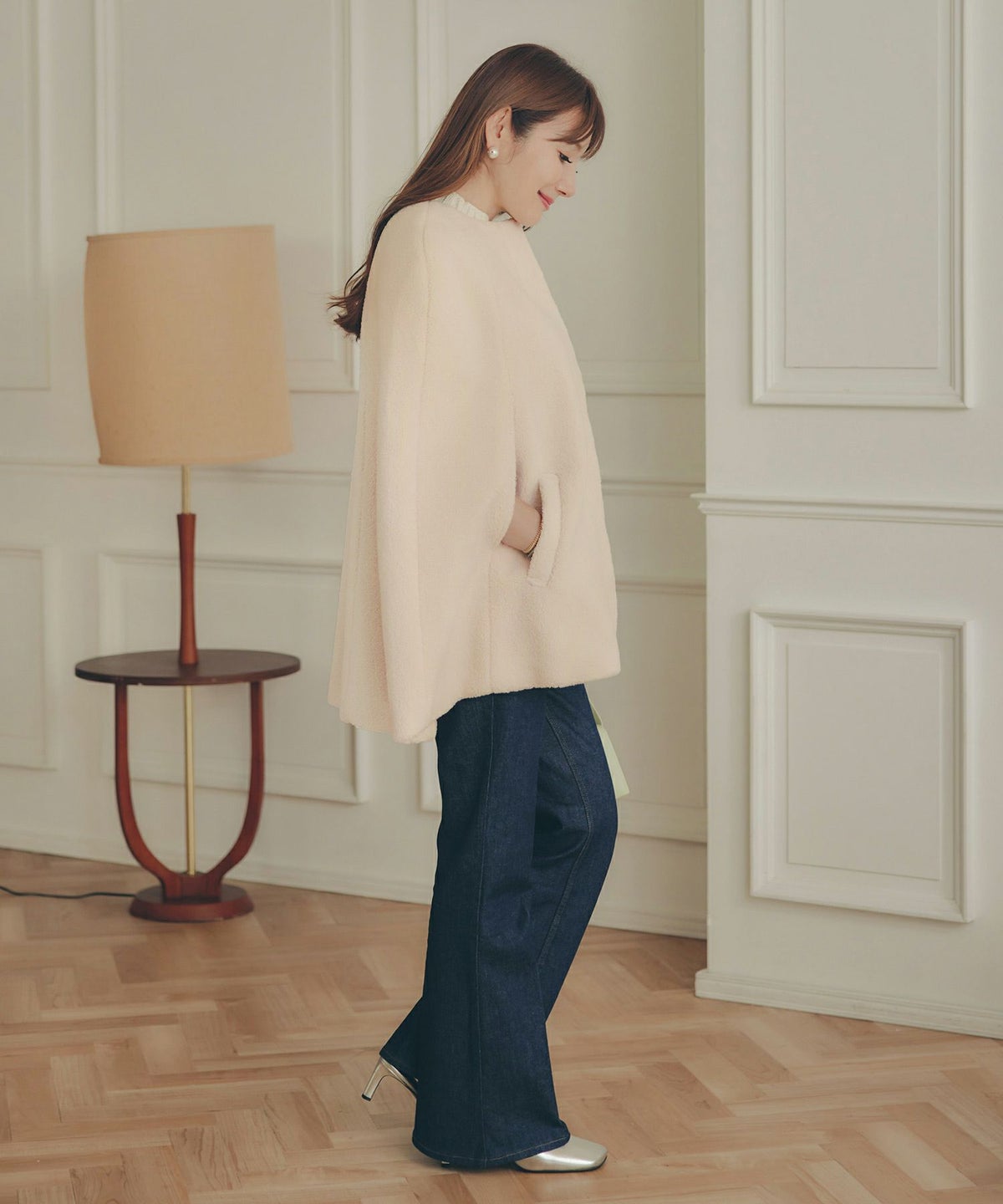 レディース アウター 秋冬 大人可愛い 上品 きれいめ 大人カジュアル フェミニン ジョイントスペース