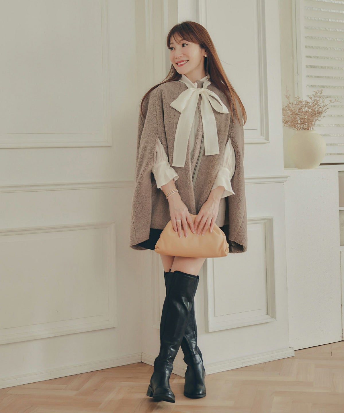 レディース アウター 秋冬 大人可愛い 上品 きれいめ 大人カジュアル フェミニン ジョイントスペース