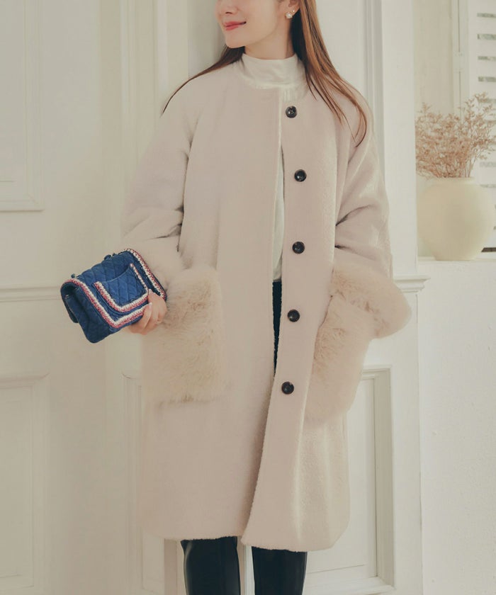 アウター レディース かわいい 上品 大人 カジュアル きれいめ オフィス フェニミン ジョイントスペース