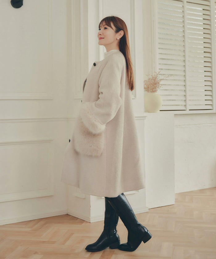 アウター レディース かわいい 上品 大人 カジュアル きれいめ オフィス フェニミン ジョイントスペース