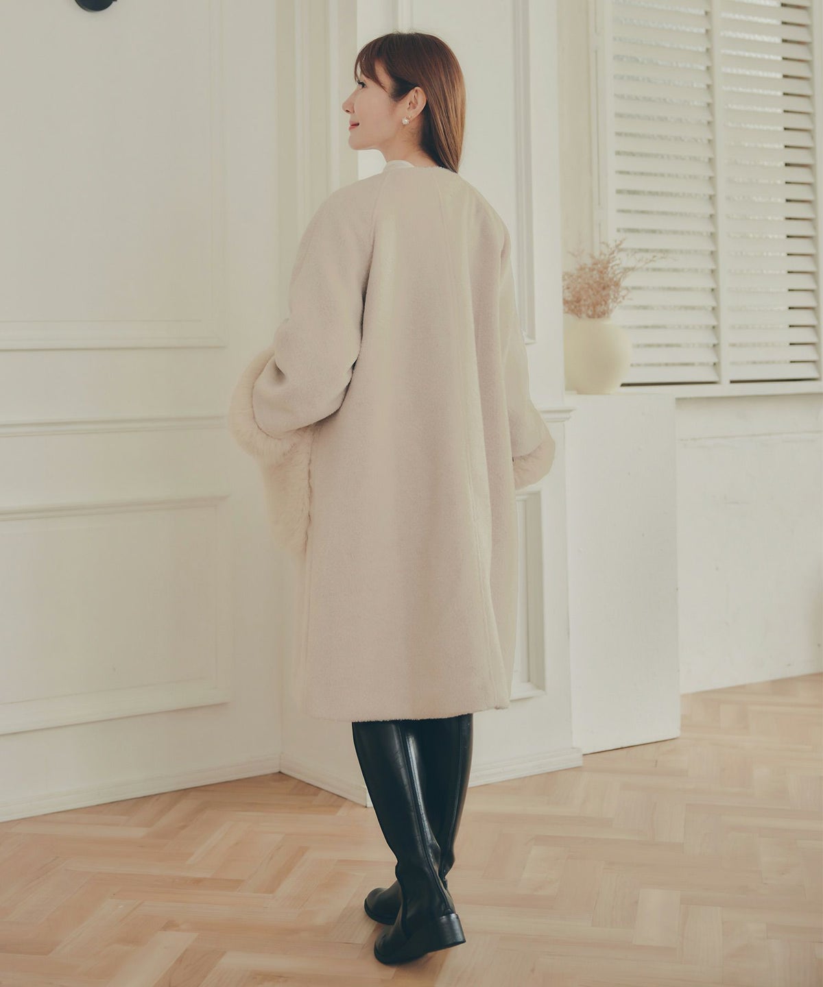 アウター レディース かわいい 上品 大人 カジュアル きれいめ オフィス フェニミン ジョイントスペース