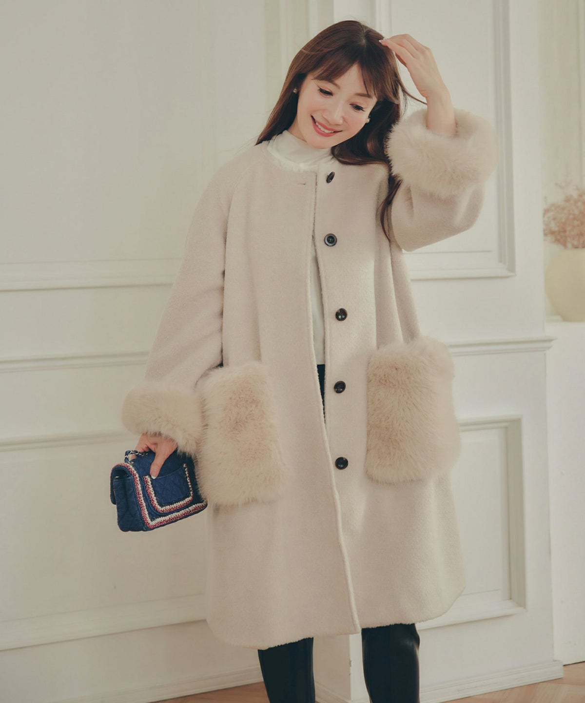 アウター レディース かわいい 上品 大人 カジュアル きれいめ オフィス フェニミン ジョイントスペース