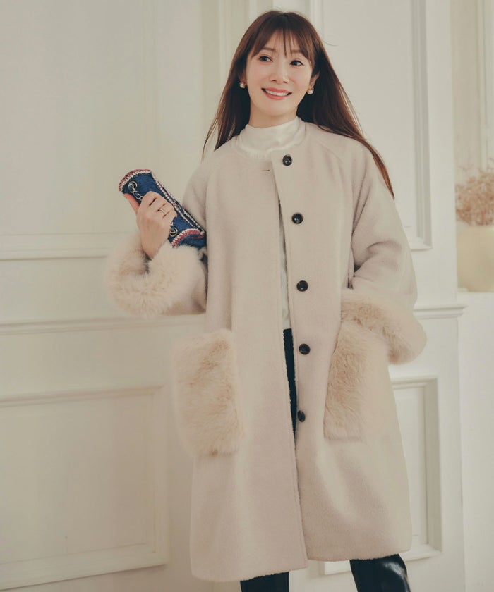 アウター レディース かわいい 上品 大人 カジュアル きれいめ オフィス フェニミン ジョイントスペース