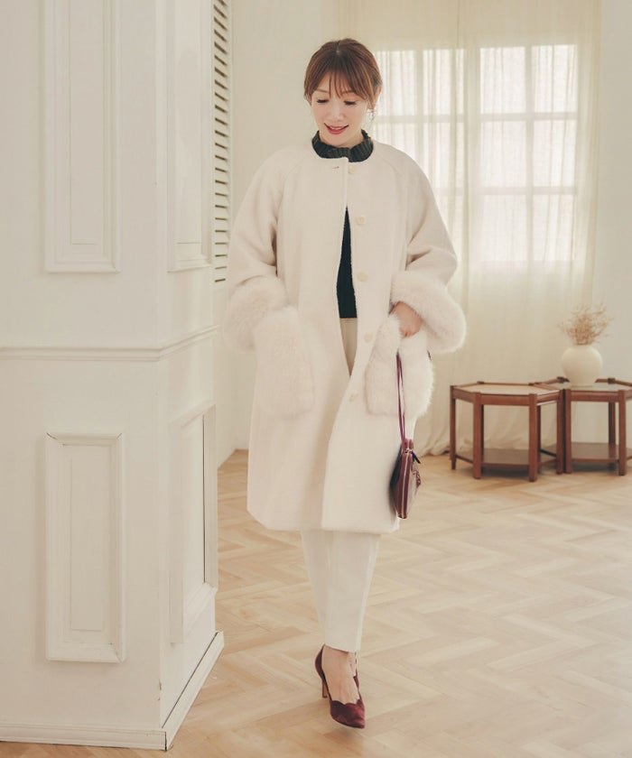 アウター レディース かわいい 上品 大人 カジュアル きれいめ オフィス フェニミン ジョイントスペース