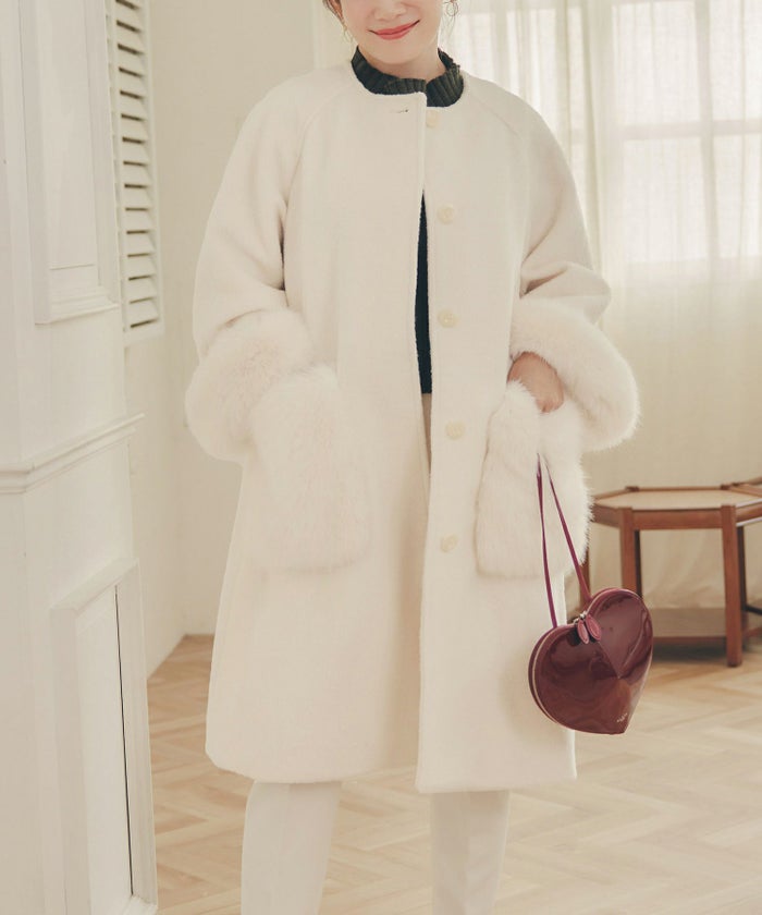 アウター レディース かわいい 上品 大人 カジュアル きれいめ オフィス フェニミン ジョイントスペース