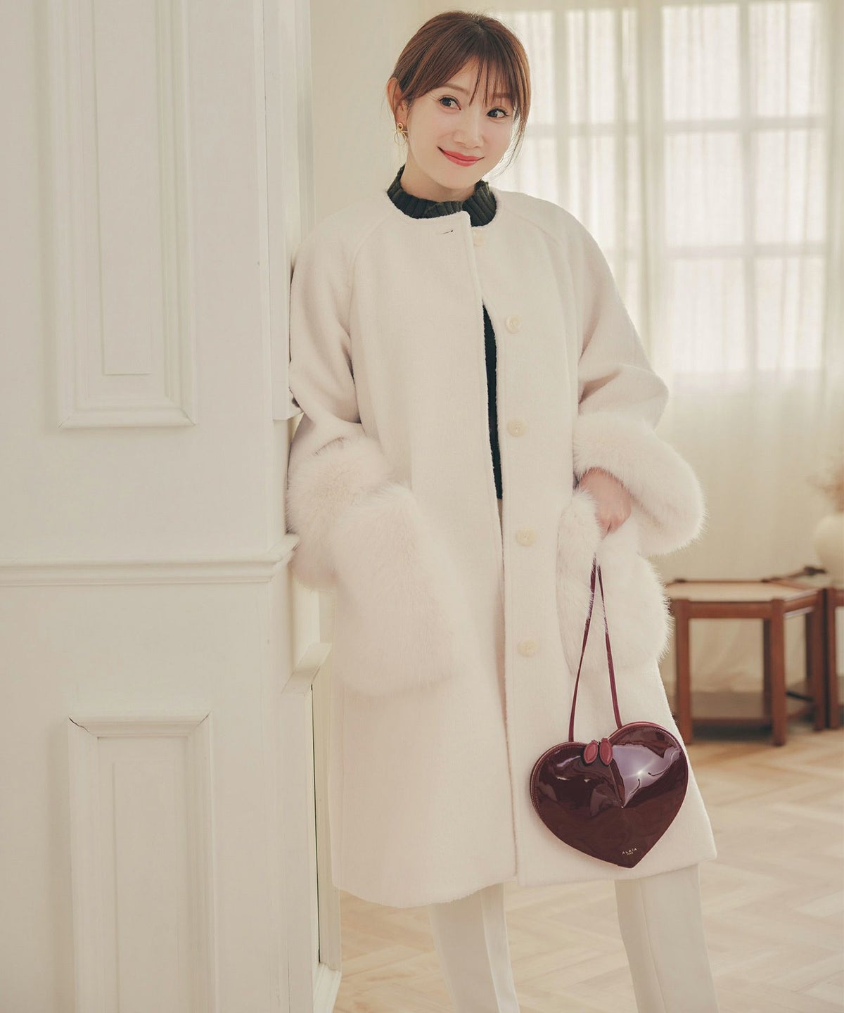 アウター レディース かわいい 上品 大人 カジュアル きれいめ オフィス フェニミン ジョイントスペース