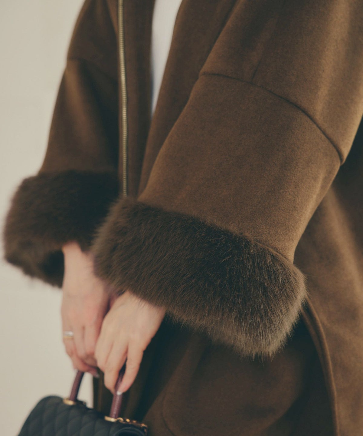 レディース 秋冬 大人可愛い 上品 きれいめ 大人カジュアル フェミニン フード ジョイントスペース