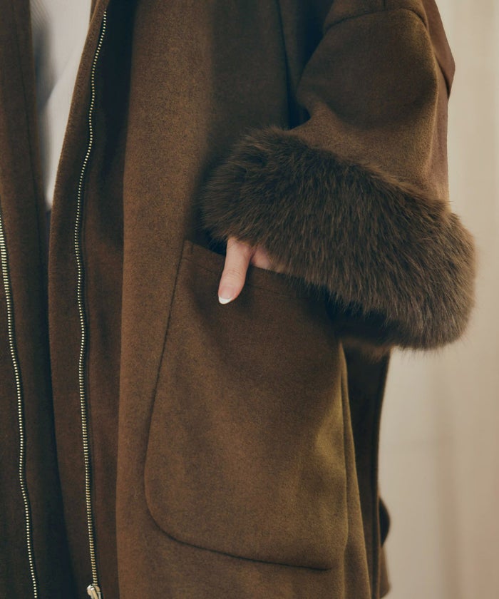 レディース 秋冬 大人可愛い 上品 きれいめ 大人カジュアル フェミニン フード ジョイントスペース