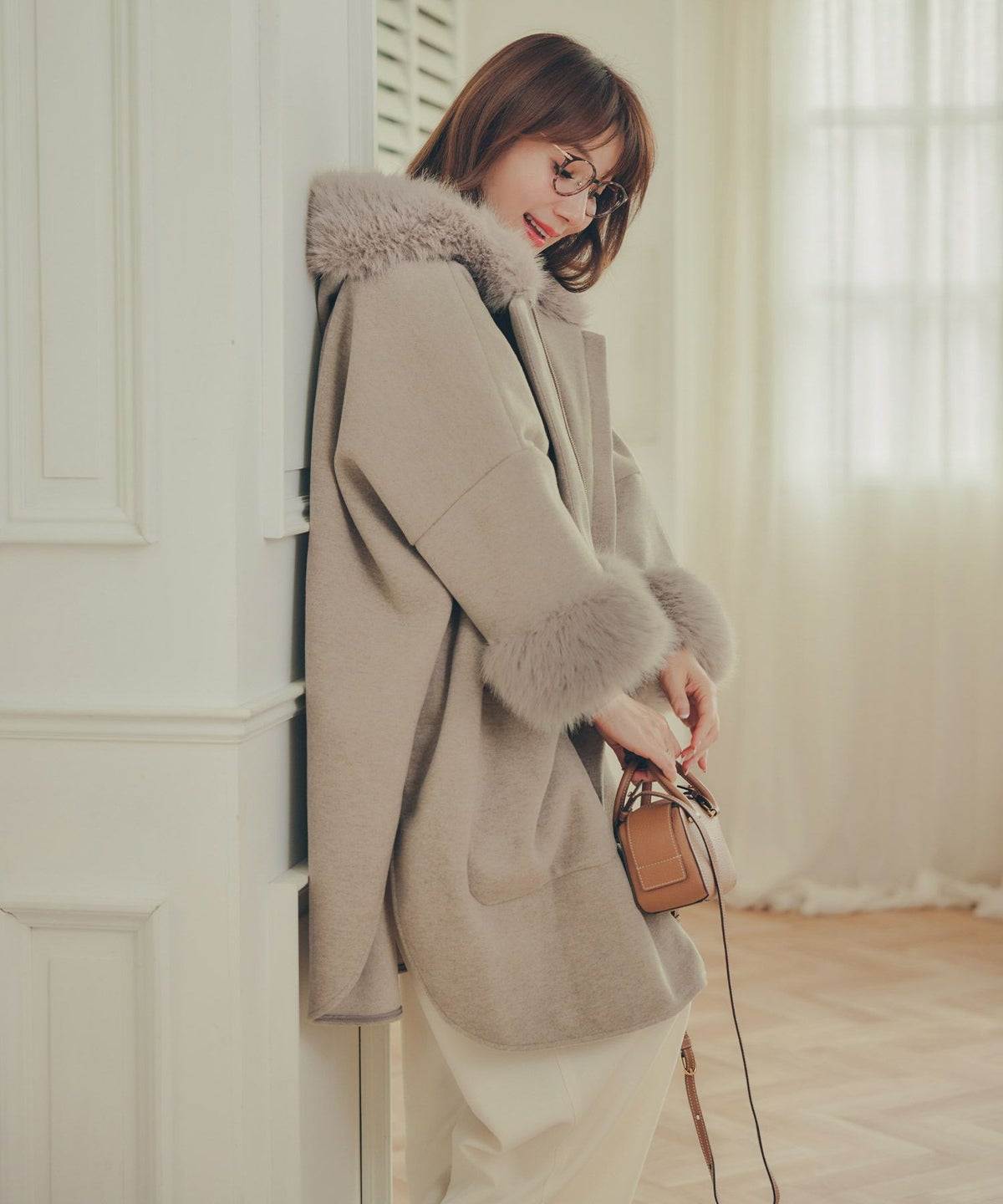 レディース 秋冬 大人可愛い 上品 きれいめ 大人カジュアル フェミニン フード ジョイントスペース